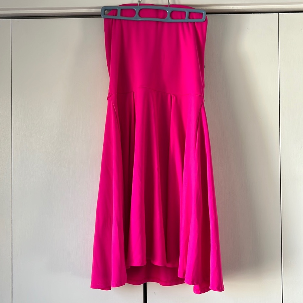 Susana Monaco Pink Strapless Dress